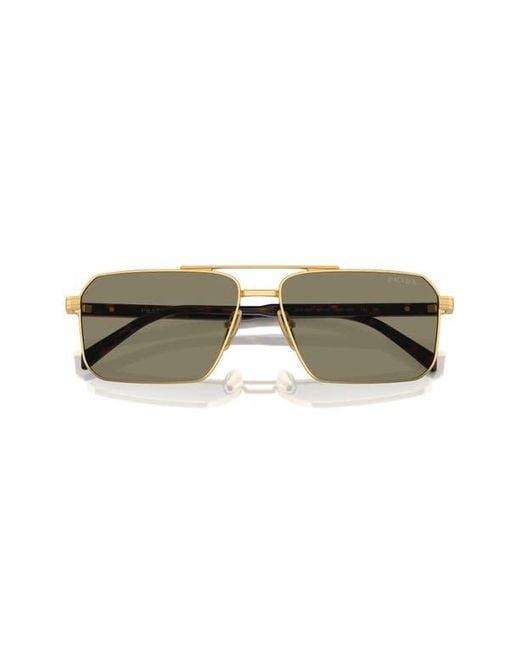 Prada Multicolor 61Mm Rectangular Sunglasses for men