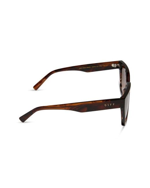 DIFF Brown Amara 54Mm Square Sunglasses
