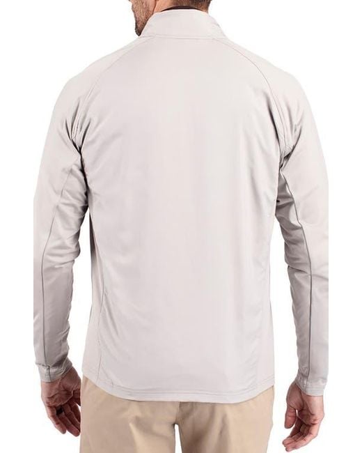 Cutter & Buck Gray Adapt Knit Full Zip Jacket for men