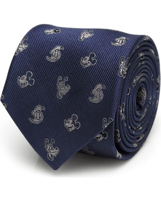 Cufflinks Inc. Blue X Disney Mickey & Friends Silk Tie for men