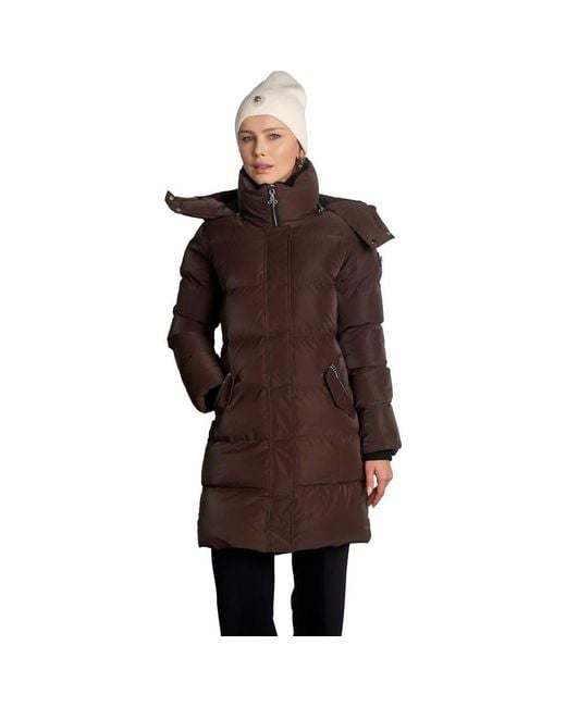 Woodpecker Brown Penguin Long Length Quilted Coat