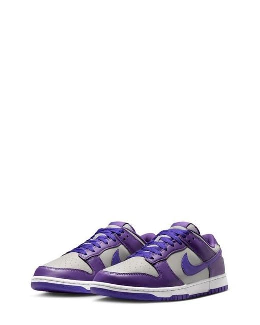 Nike Purple Dunk Low Retro Basketball Sneaker for men