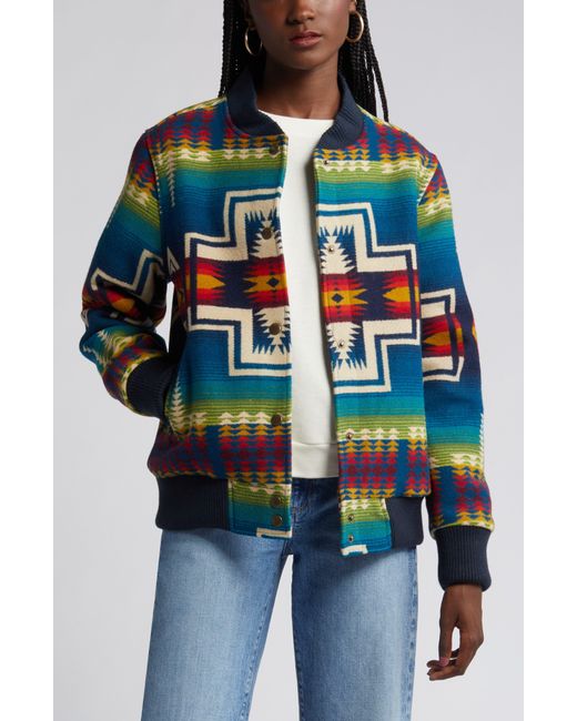wool blend bomber jacket womens