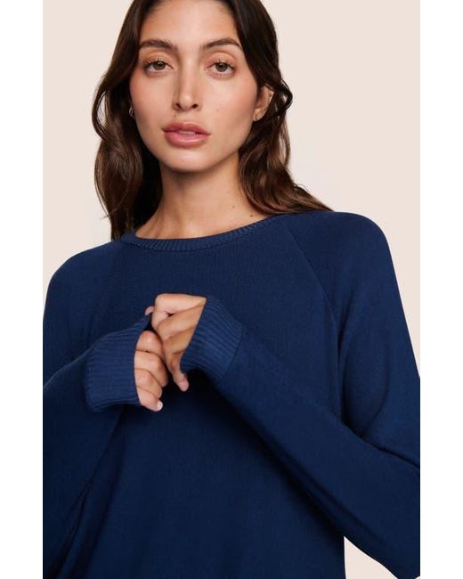 Eberjey Blue Cozy Time Lounge Pullover