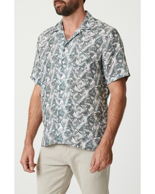 34 Heritage Gray Jungle Print Short Sleeve Shirt for men
