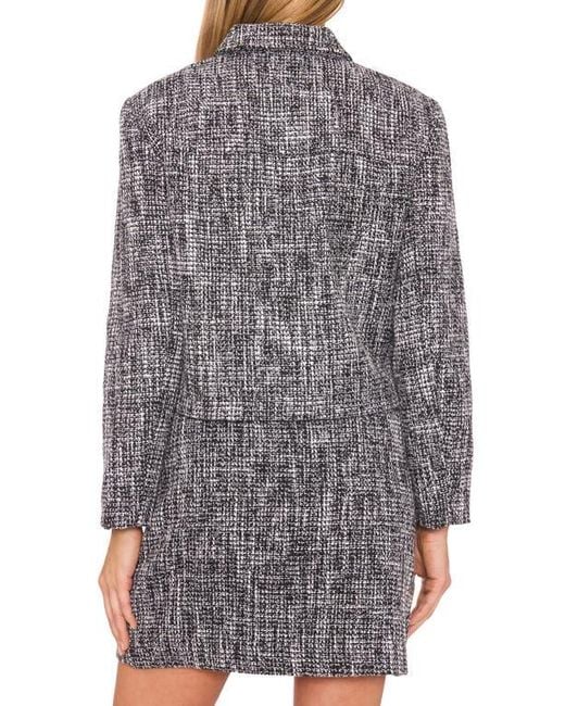 Halogen® Gray Boxy Tweed Jacket