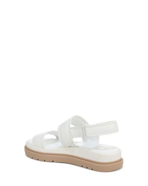 Naturalizer White Attract Slingback Platform Sandal