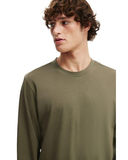 Cotton On Green Cropped Fit Long Sleeve for men