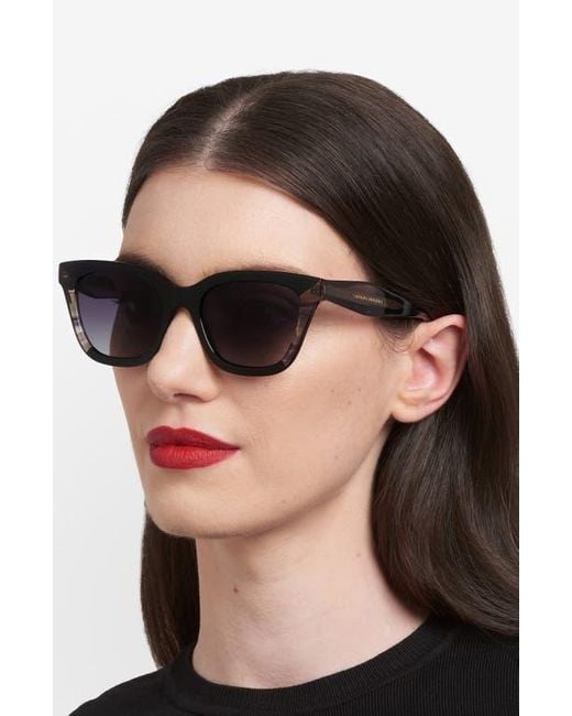 Carolina Herrera Black 52Mm Cat Eye Sunglasses