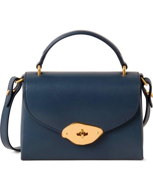 Mulberry Blue Small Lana Top Handle Crossbody Bag