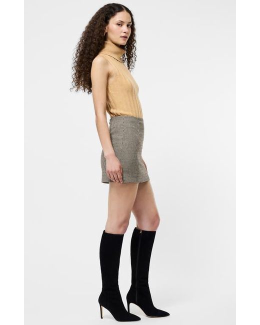 French Connection Multicolor Rib Turtleneck Sleeveless Sweater