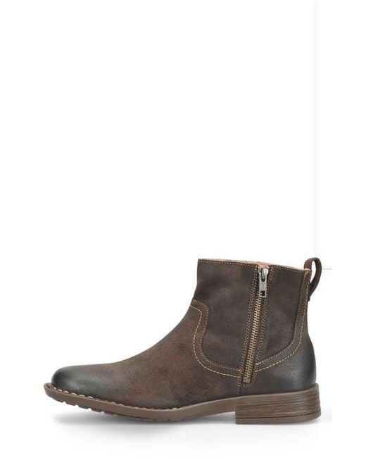 Børn Brown Reed Zip-Up Boot for men