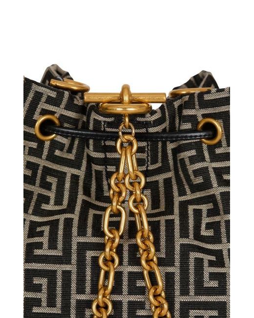 Balmain Black Pulse Monogram Jacquard Backpack
