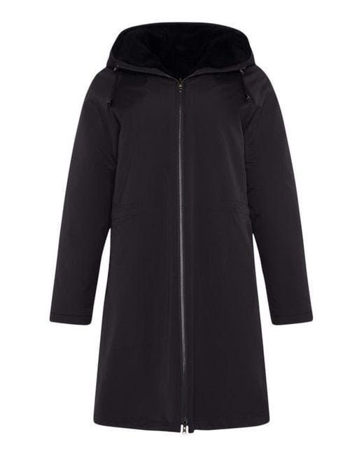 Gorski Blue Shearling Reversible Parka