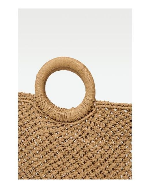 LSPACE Metallic Bella Raffia Tote