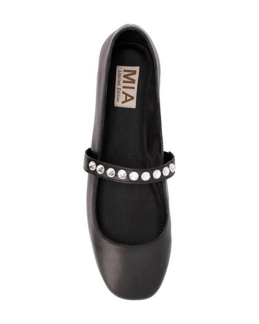 MIA Black Karolin Mary Jane Flat