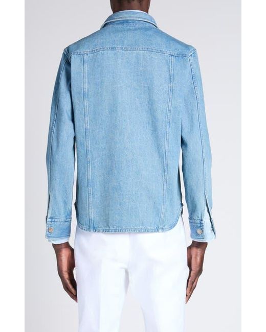 Tom Ford Blue Washed Denim Overshirt for men