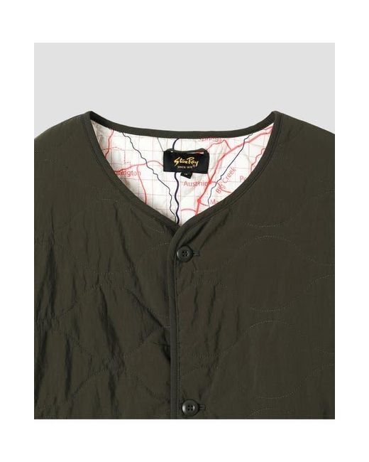 Stan Ray Green Reversible Quilted Liner Jacket for men
