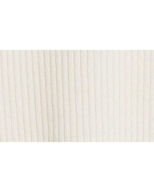 Caslon White Raglan Sleeve Wool & Cashmere Sweater