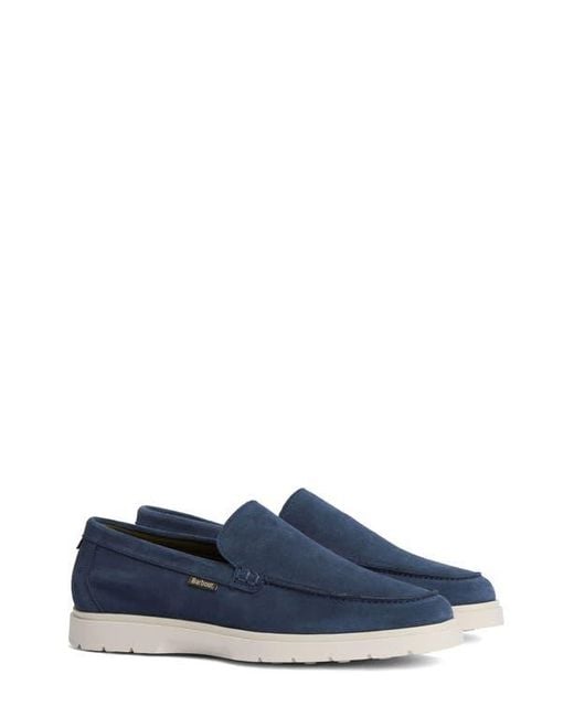 Barbour Blue Carty Moc Toe Loafer for men