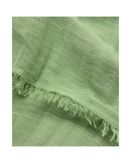 Mango Green Cotton Blend Scarf