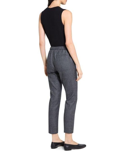 Theory Blue Marled Flannel Treeca Pull-On Pants