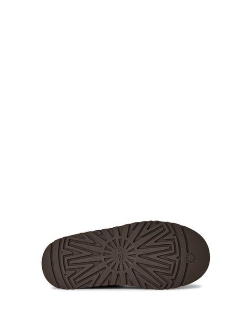Ugg Brown Tazz Ii Genuine Shearling Lined Platform Slipper