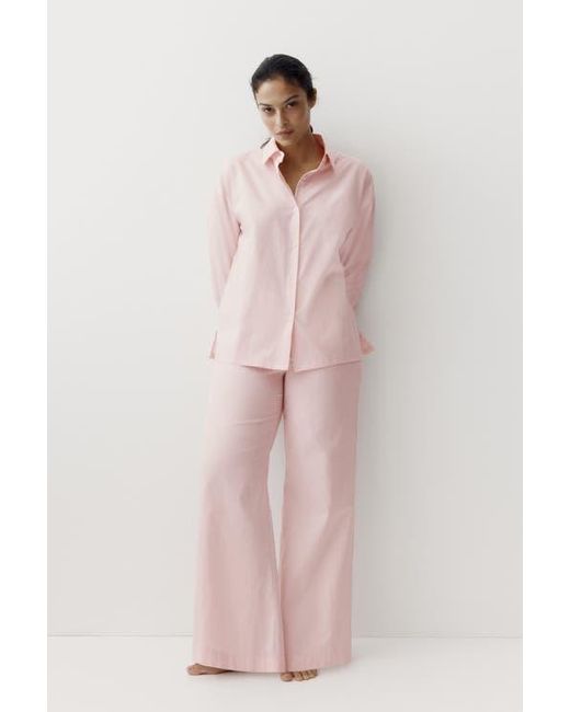 H&M Pink Cotton Satin Pyjamas