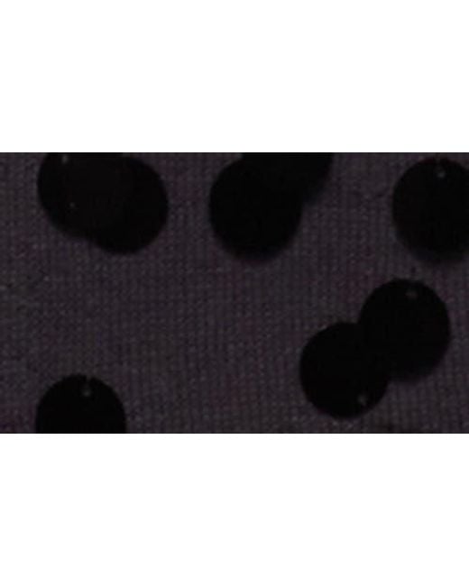 Edikted Blue Cierra Sequin Micro Shorts