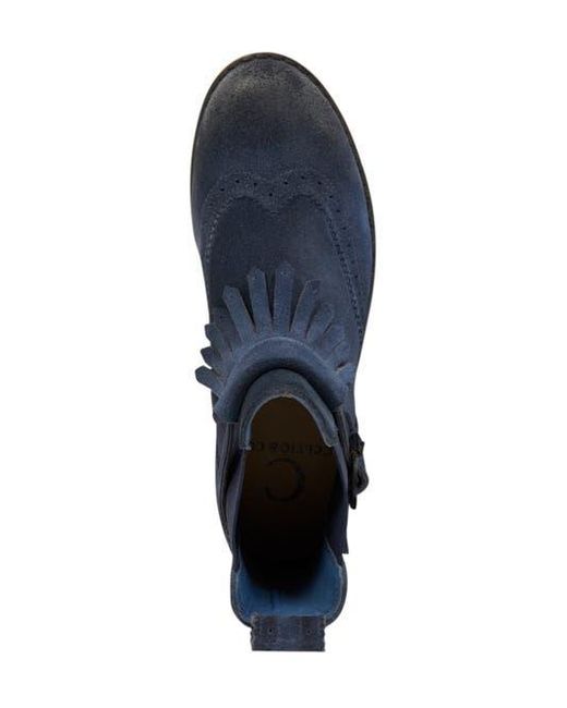 Celtic & Co. Blue Brogue Strap Chelsea Boot