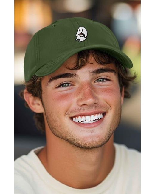 Alix Green Coffee Ghost Embroidered Hat