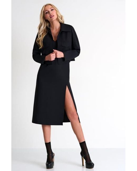 Shan Black Contemporary Cropped Jacket