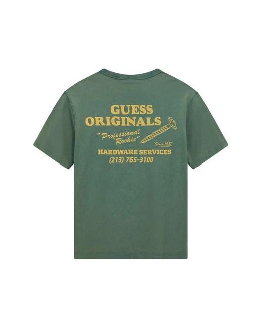 Guess Green Go Hardware Graphic T-Shirt for men