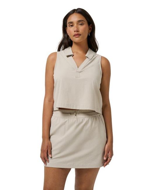 Travis Mathew White Timeless Breezeblend Sleeveless Polo