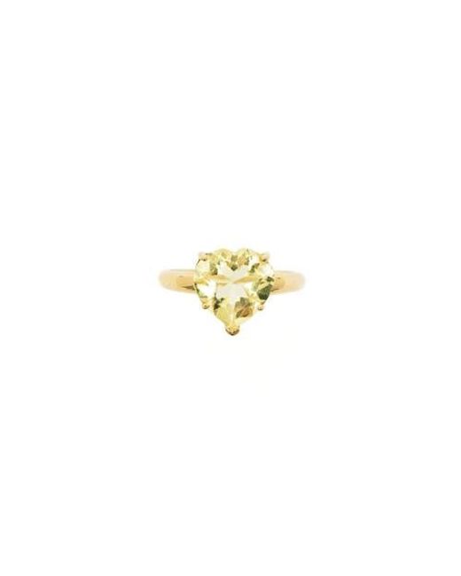Fry Powers Yellow Heart Ring