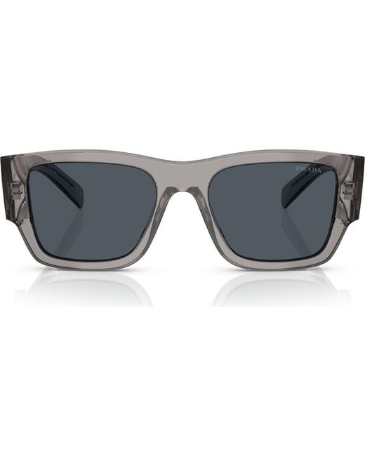 Prada Gray 54Mm Square Sunglasses for men