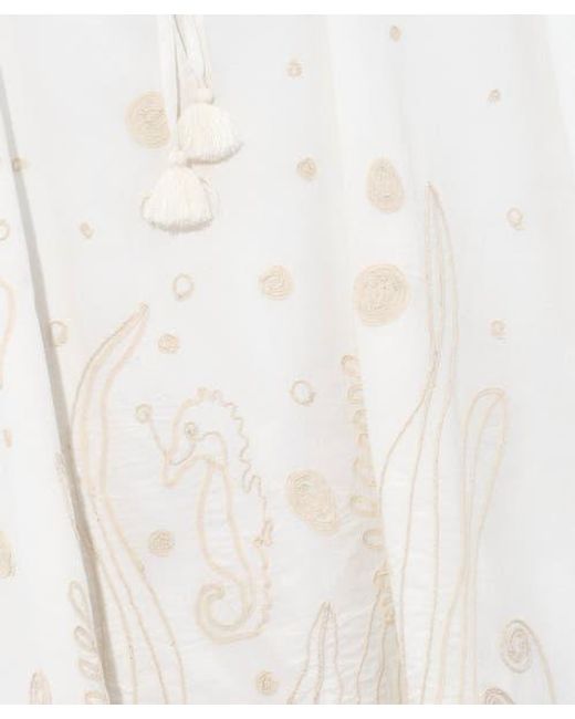 Echo White Neptune's Garden Caftan