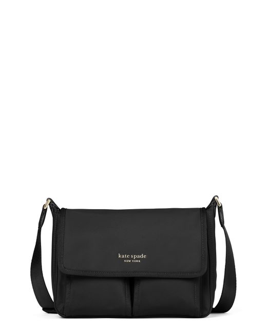 Kate Spade The Little Better Sam Nylon Messenger Bag in Black Lyst