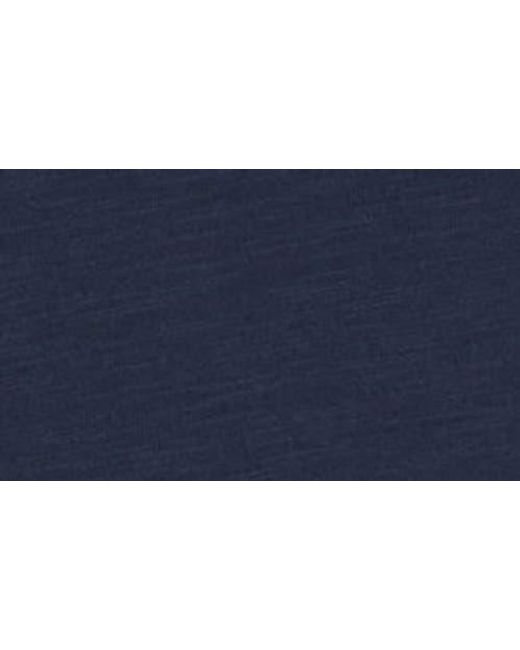 Caslon Blue Cascade Ruffle Cotton Blend Top