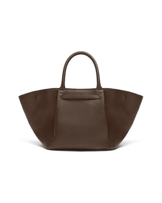 DeMellier London Brown New York Leather East/West Midi Tote