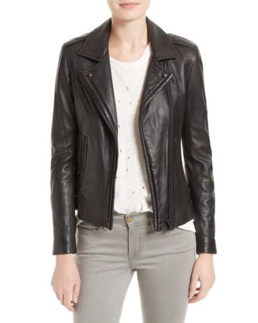 Lyst Iro Han Lambskin Leather Moto Jacket In Black Save 60 Iro Black Han Lambskin Leather Moto Jacket Lyst