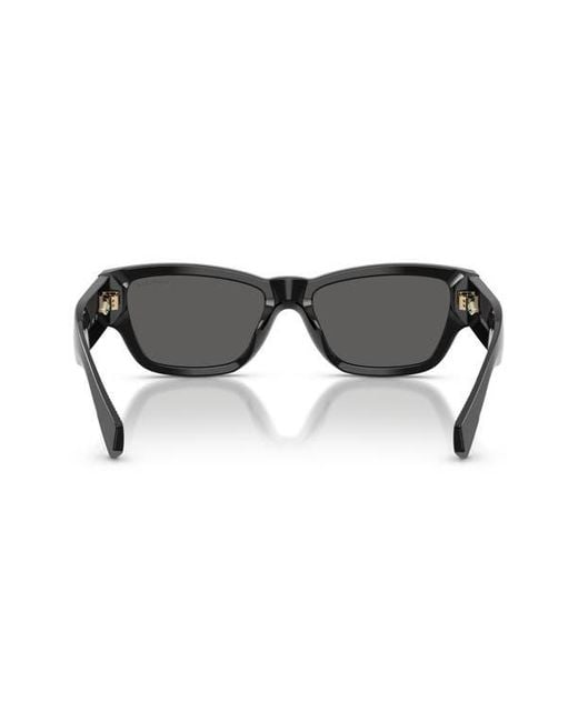 Tiffany & Co Black 54Mm Rectangular Sunglasses