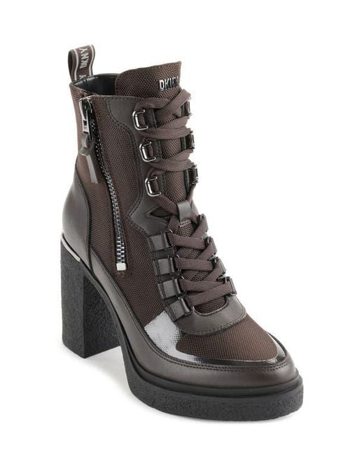 DKNY Black Toia Platform Bootie