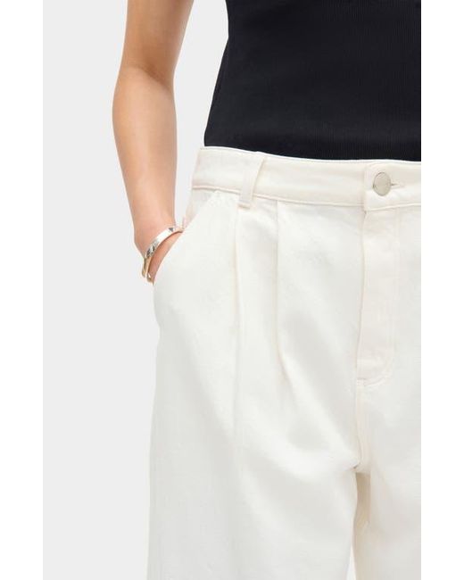 ALIGNE White Lainey Pleated Jeans