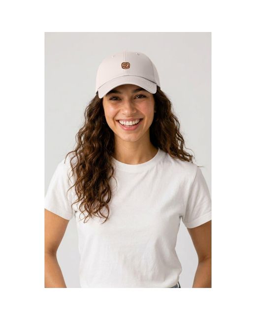 Alix White Pretzel Dad Cap
