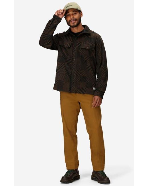 Marmot Black Felton Long Sleeve Fleece Snap-Up Shirt for men