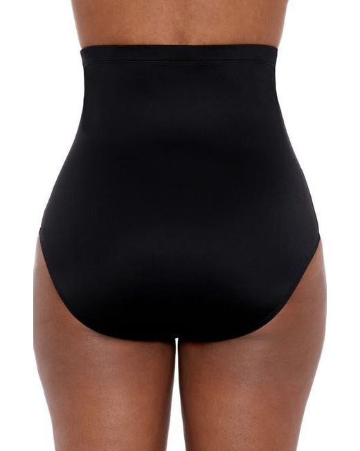 Miraclesuit Black Solid Super High Waist Bikini Bottoms