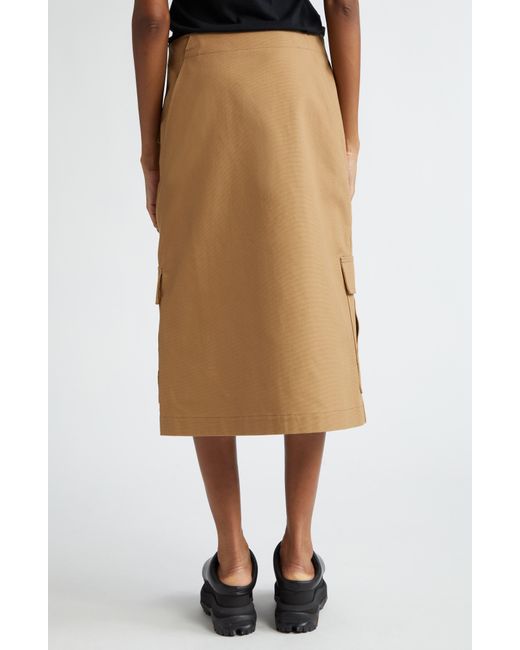 Sacai Natural Carhartt Wip Cotton Canvas Cargo Skirt