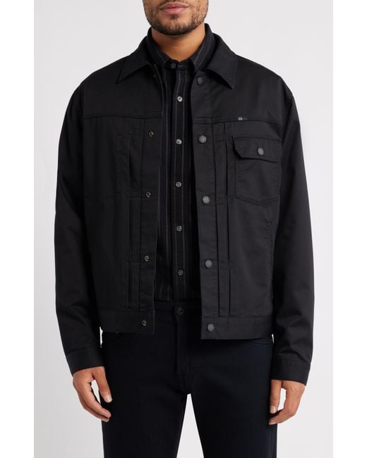 AG Jeans Black Sid Stretch Cotton Blend Jacket for men