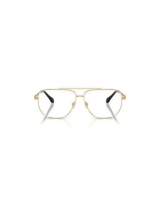 Versace Metallic 59Mm Square Optical Glasses for men